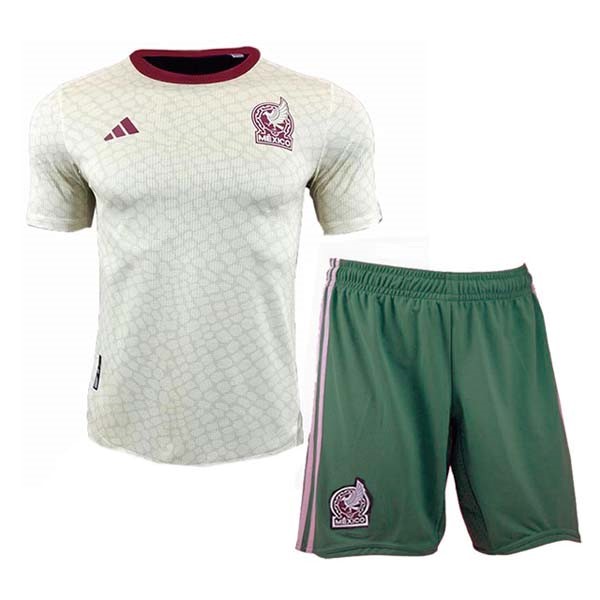 Camiseta México 2ª Niños 2022-2023 Blanco